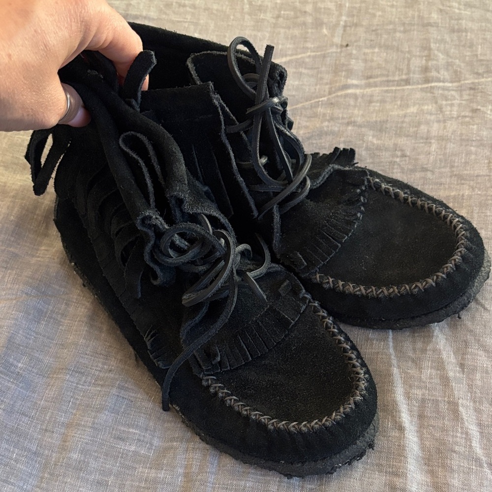Eastland moccasin black boots